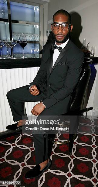 Tinie Tempah attends a private dinner hosted by editor of British GQ Dylan Jones and Chairman of the BFC Harold Tillman to celebrate Menswear Day of...
