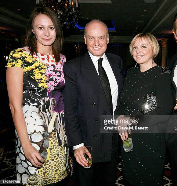 Caroline Rush, Nicholas Coleridge and Jane Boardman attend a private dinner hosted by editor of British GQ Dylan Jones and Chairman of the BFC Harold...