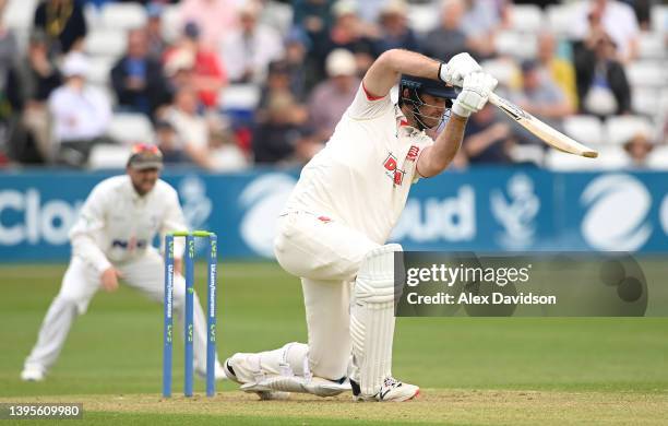 Paul Walter of Essex bats during Day One of the LV= Insurance County Championship match between Essex and Yorkshire at The Cloud County Ground on May...