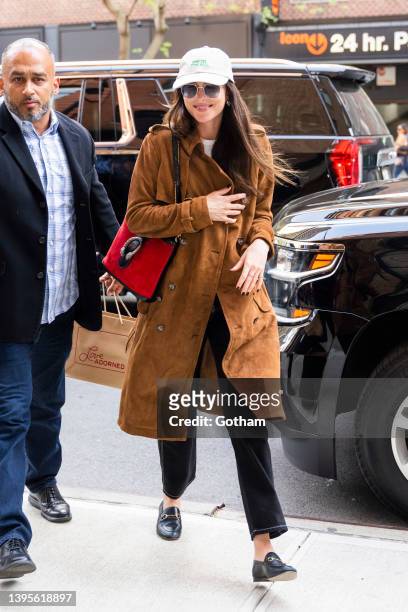 Dakota Johnson is seen in Tribeca on May 05, 2022 in New York City.
