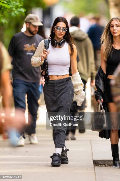 Amelia Hamlin is seen in SoHo on May 05, 2022 in New York City.