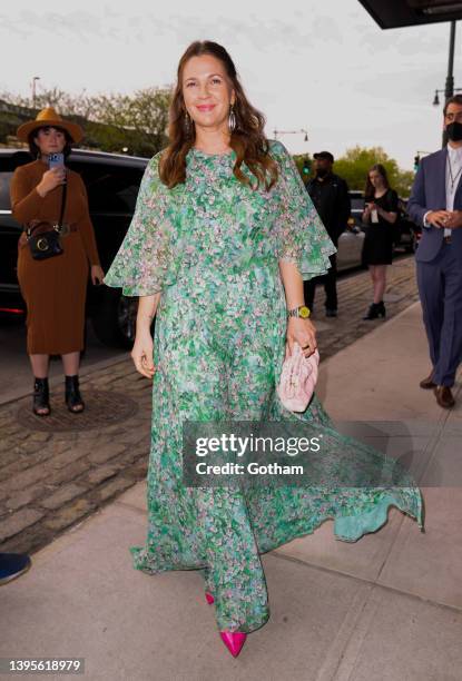 Drew Barrymore arrives at Variety Women of Power event on May 05, 2022 in New York City.