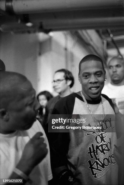Rapper Jay-Z at the Powerhouse concert at the Honda Center in 1999 in Anaheim, California.