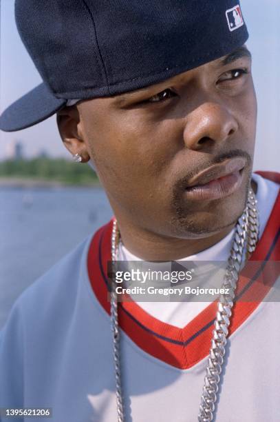 Rapper Memphis Bleek of Roc-A-Fella Records in June, 2002 in Fort Lee, New Jersey.