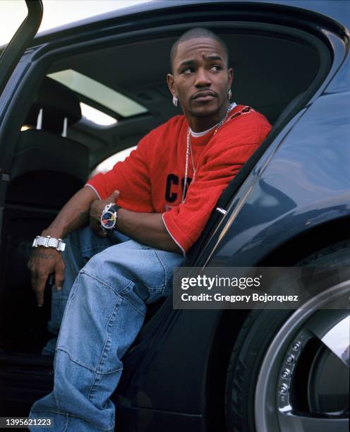 Rapper Cam'ron of Roc-A-Fella Records in June, 2002 in Fort Lee, New Jersey.