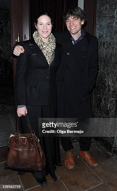 Alex James and Claire Neate sighting on February 22, 2012 in London, England.