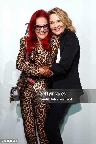 Patricia Field and Kim Cattrall attend Variety's 2022 Power Of Women at The Glasshouse on May 05, 2022 in New York City.