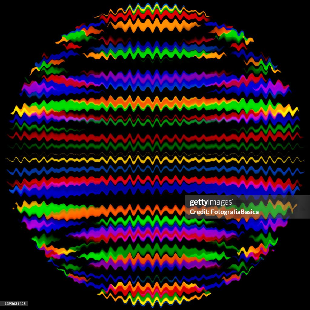 Multi Colored Rippled Sphere High-Res Vector Graphic - Getty Images