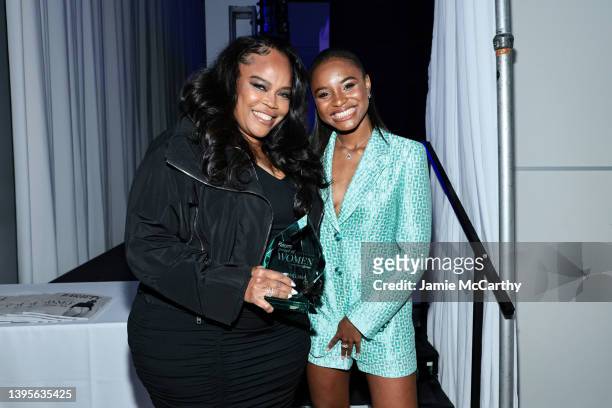Isha Price and Saniyya Sidney attend Variety's 2022 Power Of Women: New York Event Presented By Lifetime at The Glasshouse on May 05, 2022 in New...