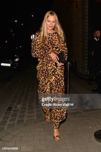 Kate Moss seen attending The Eternity Charity Fundraiser hosted by Lola Bute in support of Action On Addiction, James' Place, Place2Be and Grow at...