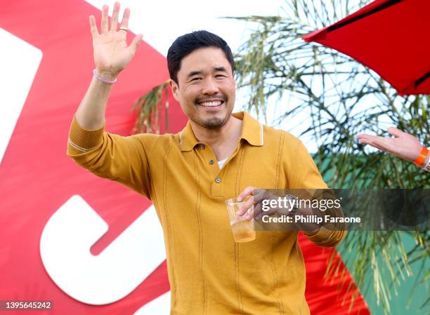 Randall Park performs onstage during Blockbuster Trivia Game Night, presented by Netflix is a Joke, outdoors at Hollywood Palladium on May 05, 2022...