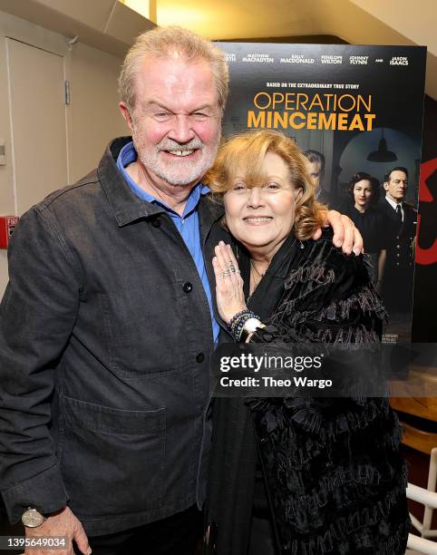 John Madden and Brenda Vaccaro attend Netflix's Operation Mincemeat Special Screening with Q&A at Paris Theatre on May 05, 2022 in New York City.