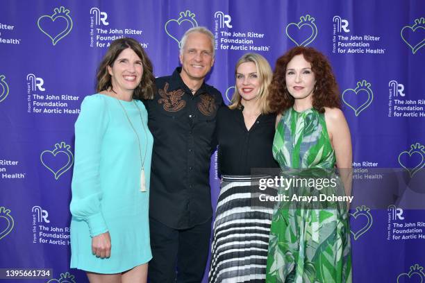 Mandy Fabian, Patrick Fabian, Rhea Seehorn and Amy Yasbeck attend as the John Ritter Foundation for Aortic Health hosts an Evening from the Heart LA...