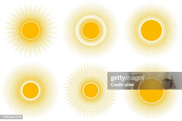 sun - half sun stock illustrations