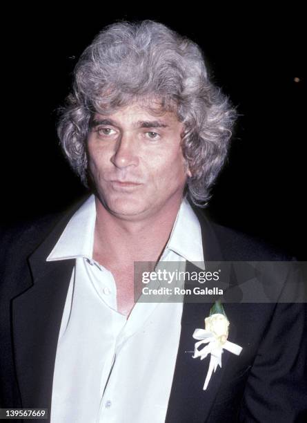 Actor Michael Landon attends his wedding reception on February 14, 1983 at La Scala Restaurant in Beverly Hills, California.