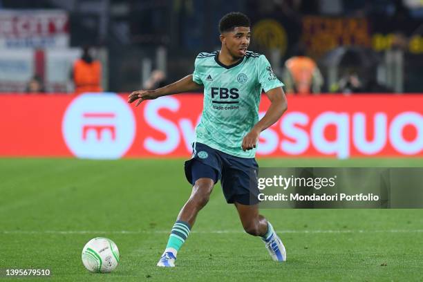 The Leicester footballer Wesley Fofana during the Roma-Leicester match at the stadio Olimpico. Rome , May 05th, 2022