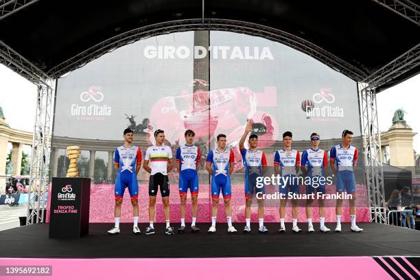 Arnaud Demare of France, Clement Davy of France, Jacopo Guarnieri of Italy, Ignatas Konovalovas of Lithuania, Tobias Ludvigsson of Sweden, Miles...