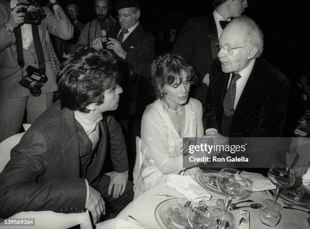 Actor Al Pacino, actress Martha Keller and Lee Strasberg attends The Actor's Studio Struttin' Masked Ball on October 25, 1978 at Roseland in New York...