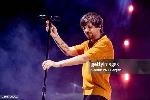 British singer and singer songwriter Louis Tomlinson, former member of boyband One Direction performs at Afas Live, Amsterdam, Netherlands 2nd April...