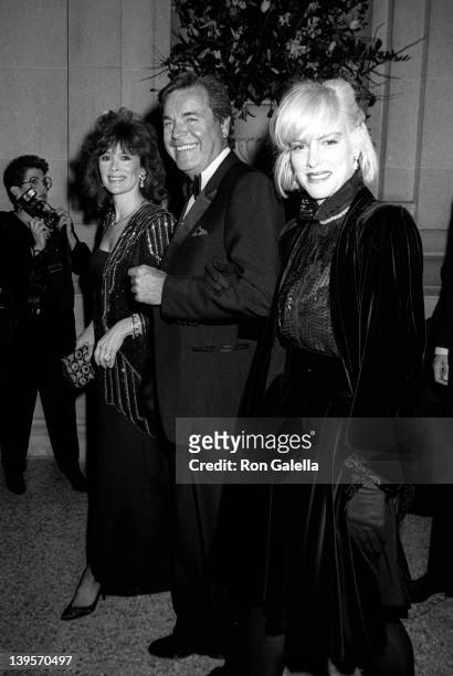 Actress Jill St. John, actor Robert Wagner and daughter Katie Wagner attend Dinner With D.V. On December 7, 1987 at the Metrpolitan Museum of Art in...