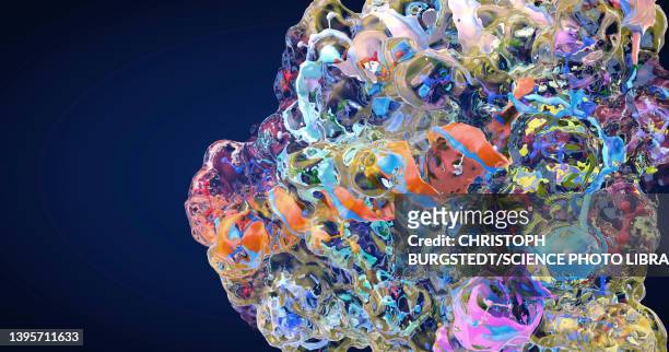 protein, illustration - enzyme structure stock pictures, royalty-free photos & images