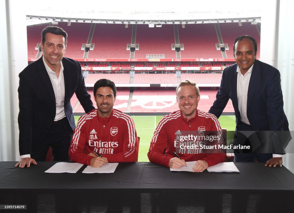 Arsenal Mens Manager Mikel Arteta and Women's Manager Jonas Eidevall sign new contracts