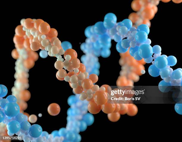 swirling dna - bioquímica - fotografias e filmes do acervo