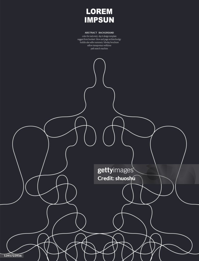 Simplicity Shape Design Abstract Simplicity Curve Line Pattern Design Element Ornate Background ...