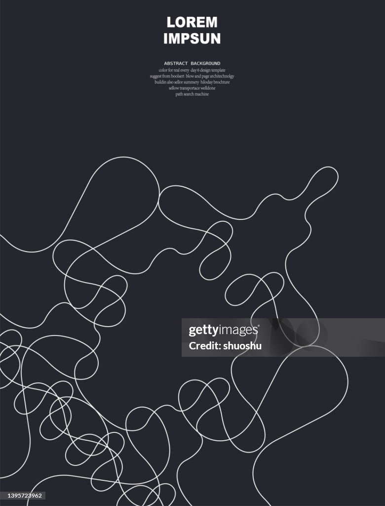 Simplicity Shape Design Abstract Simplicity Curve Line Pattern Design Element Ornate Background ...