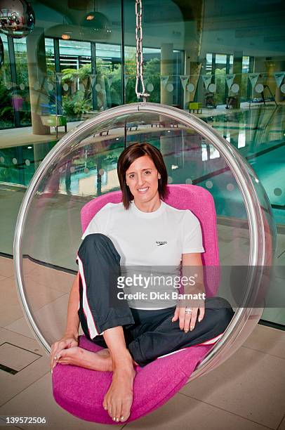 English swimmer Karen Pickering posed in Finchley, North London on 26th June 2011.