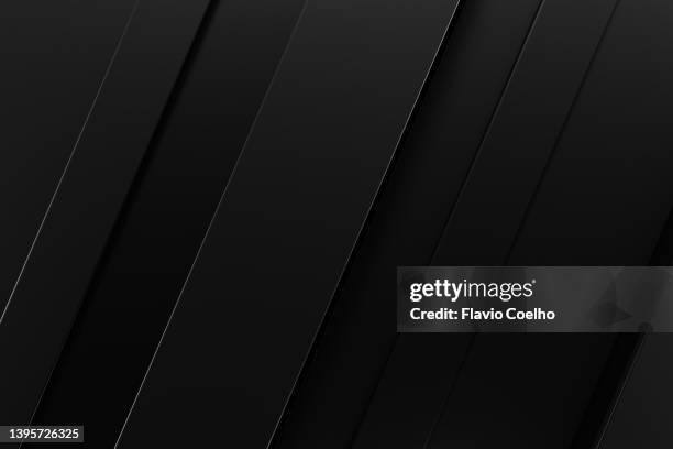 black background with slanted rectangles - 斜めから見た図 ストックフォトと画像