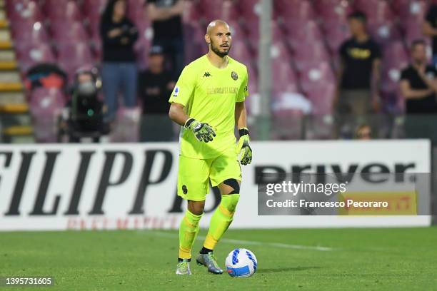 Niki Maenpaa of Venezia FC during the Serie A match between US Salernitana and Venezia FC at Stadio Arechi on May 05, 2022 in Salerno, Italy.