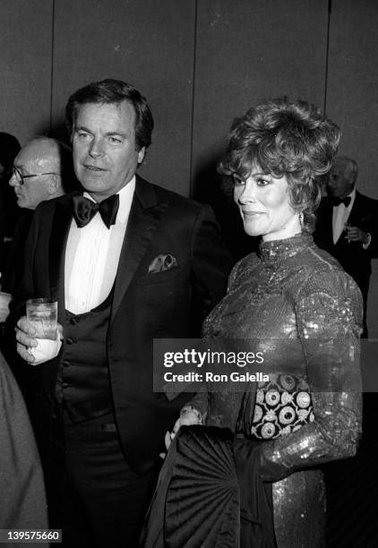 Actor Robert Wagner and actress Jill St. John attend Frank and His Friends-Valentine Love-In II on February 12, 1983 at the Canyon Hotel in Palm...