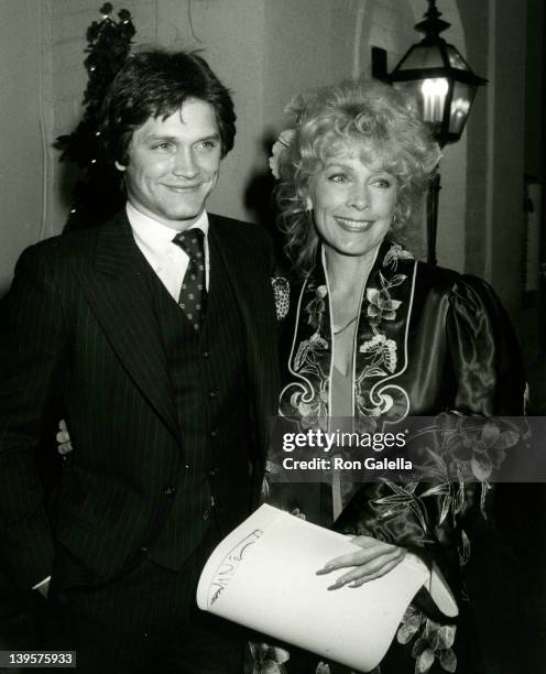 Actor Andrew Stevens and actress Stella Stevens attend the party for Stella Stevens February 21, 1981 at Chasen's Restaurant in Beverly Hills,...