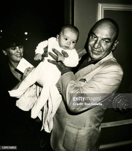 Actor Telly Savalas, wife Julie Hovland and son Christian Savalas attend Fourth Annual Young Musicians Celebrity Mother-Daughter Fashion Show on...