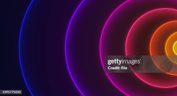 ilustrações de stock, clip art, desenhos animados e ícones de circle ring wave glow background pattern - progresso conceito