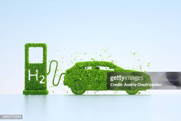 hydrogen charging station - biofuel stock pictures, royalty-free photos & images