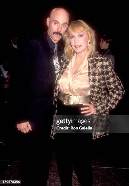 Musician Bob Kulick and actress Stella Stevens attend The Artists Rights Foundation Benefit Gala on December 4, 1991 at DGA Theatre in West...