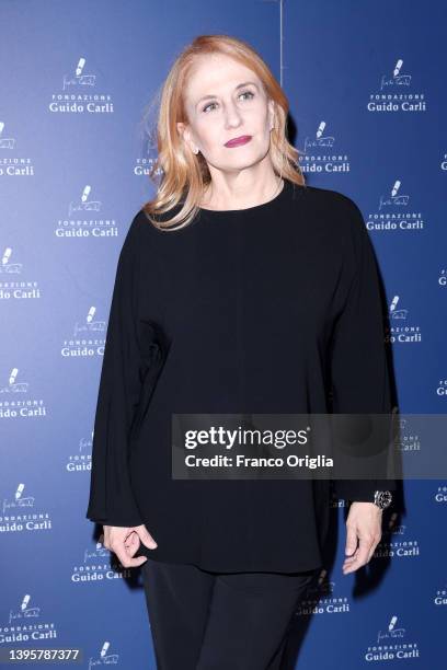 Monica Maggioni attends the Guido Carli Prize at Auditorium Parco Della Musica on May 06, 2022 in Rome, Italy.