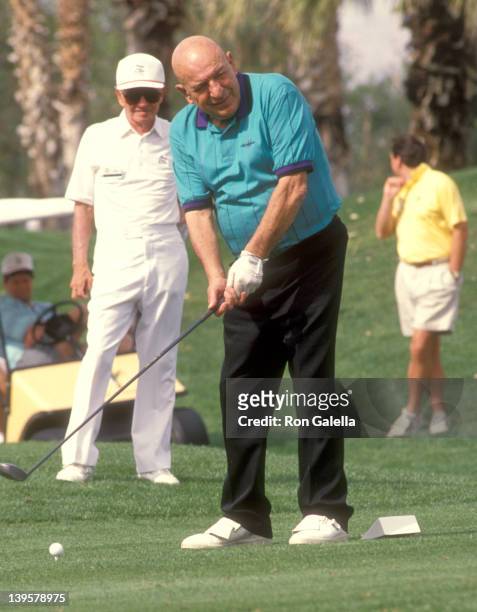 Actor Telly Savalas attends the Fourth Annual Frank Sinatra Celebrity Invitational Golf Tournament on February 29, 1992 at Marriott's Desert Springs...