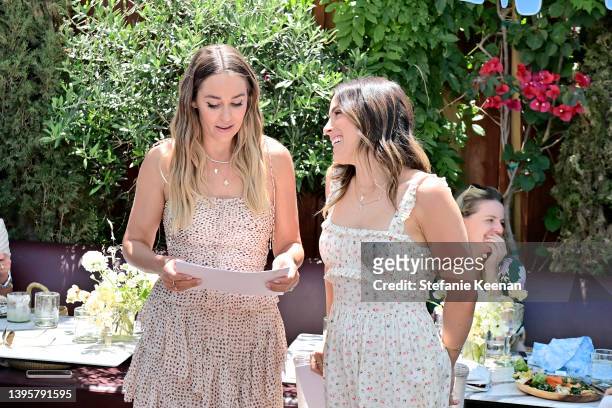 Lauren Conrad and Hannah Skvarla as The Little Market Celebrates Mother's Day 2022 at Issima at La Peer Hotel on May 06, 2022 in West Hollywood,...