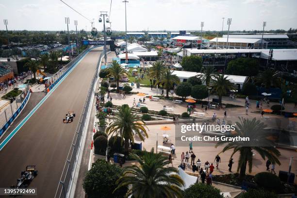 General view over the track as Chloe Chambers of United States and Jenner Racing leads Bruna Tomaselli of Brazil and Racing X during practice ahead...