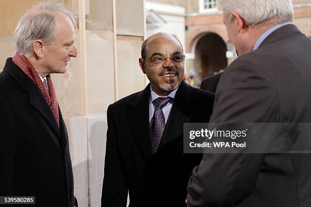 Prime Minister of Ethiopia Meles Zenawi arrives for the Somalia Conference at Lancaster House on February 23, 2012 in London, United Kingdom....