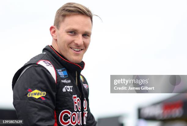 Parker Kligerman, driver of the Food Country USA Toyota, prepares to qualifyfor the NASCAR Camping World Truck Series Dead on Tools 200 at Darlington...