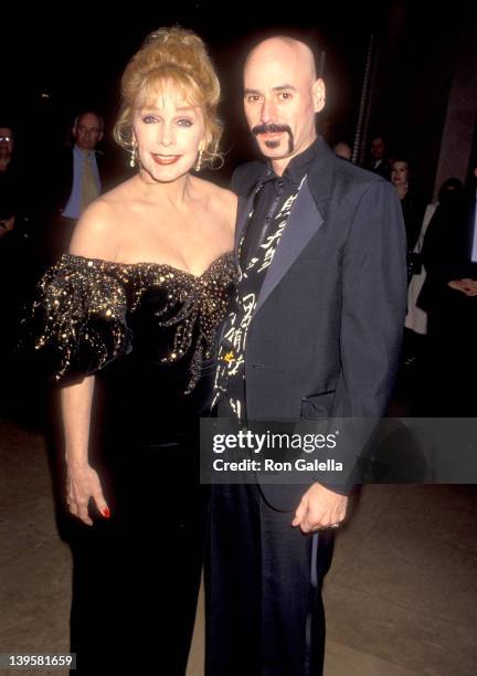 Actress Stella Stevens and musician Bob Kulick attend the Friends of Sheba Medical Center at Tel Hasomer's Sheba Humanitarian Award Salute to...