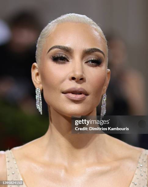 Kim Kardashian attends The 2022 Met Gala Celebrating "In America: An Anthology of Fashion" at The Metropolitan Museum of Art on May 02, 2022 in New...