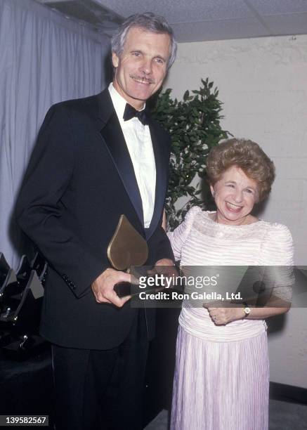 Businessman Ted Turner and Dr. Ruth Westheimer attend the Eighth Annual National CableACE Awards on January 20, 1987 at the Wiltern Theatre in Los...