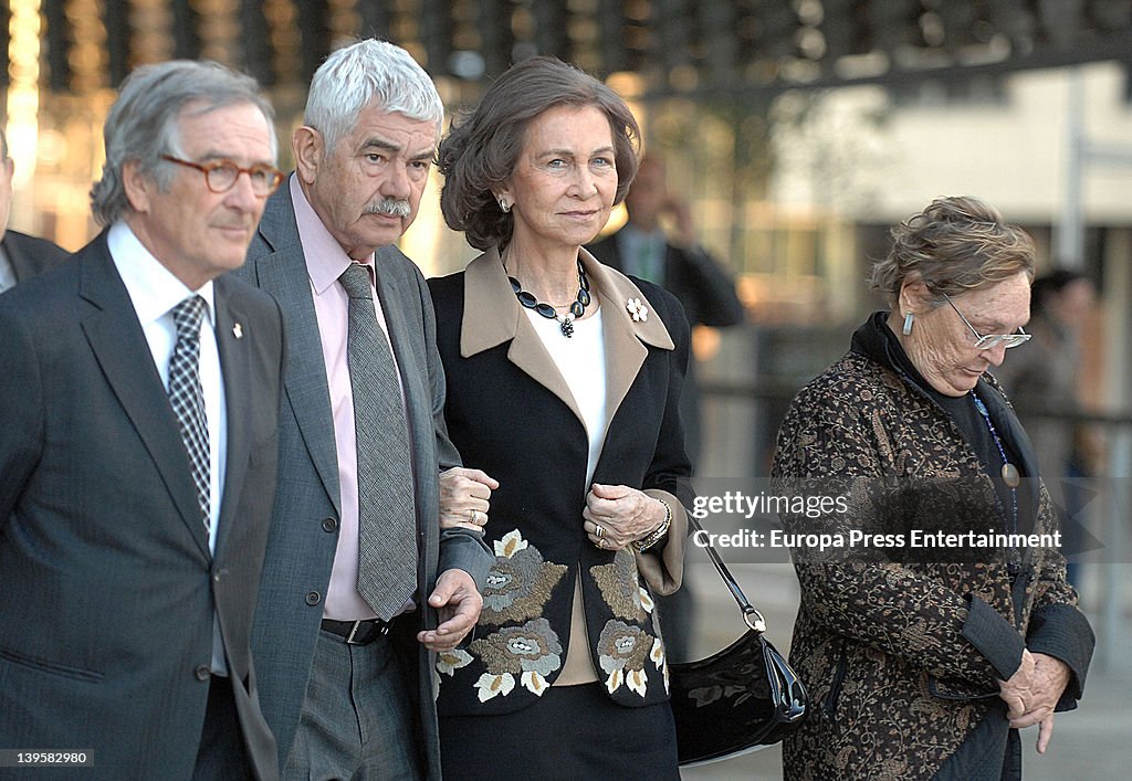 Queen Sofia of Spain Visit Pasqual Maragall Foundation