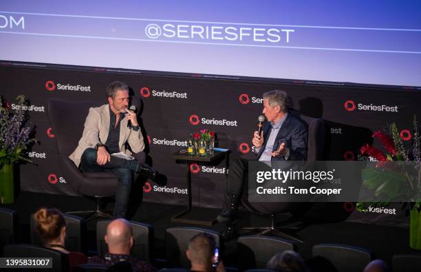 Chief Executive Officer of Liberty Global Mike Fries and CEO of Lions Gate Entertainment Jon Feltheimer speak at SeriesFest Season 8: Innovation...