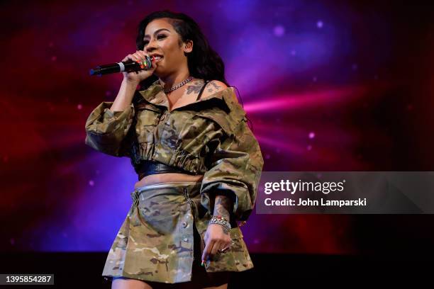 Keyshia Cole performs during R&B Super Jam Ladies Night at Barclays Center on May 06, 2022 in New York City.